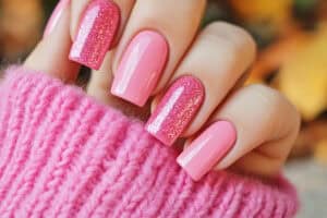 fall-pink-nails